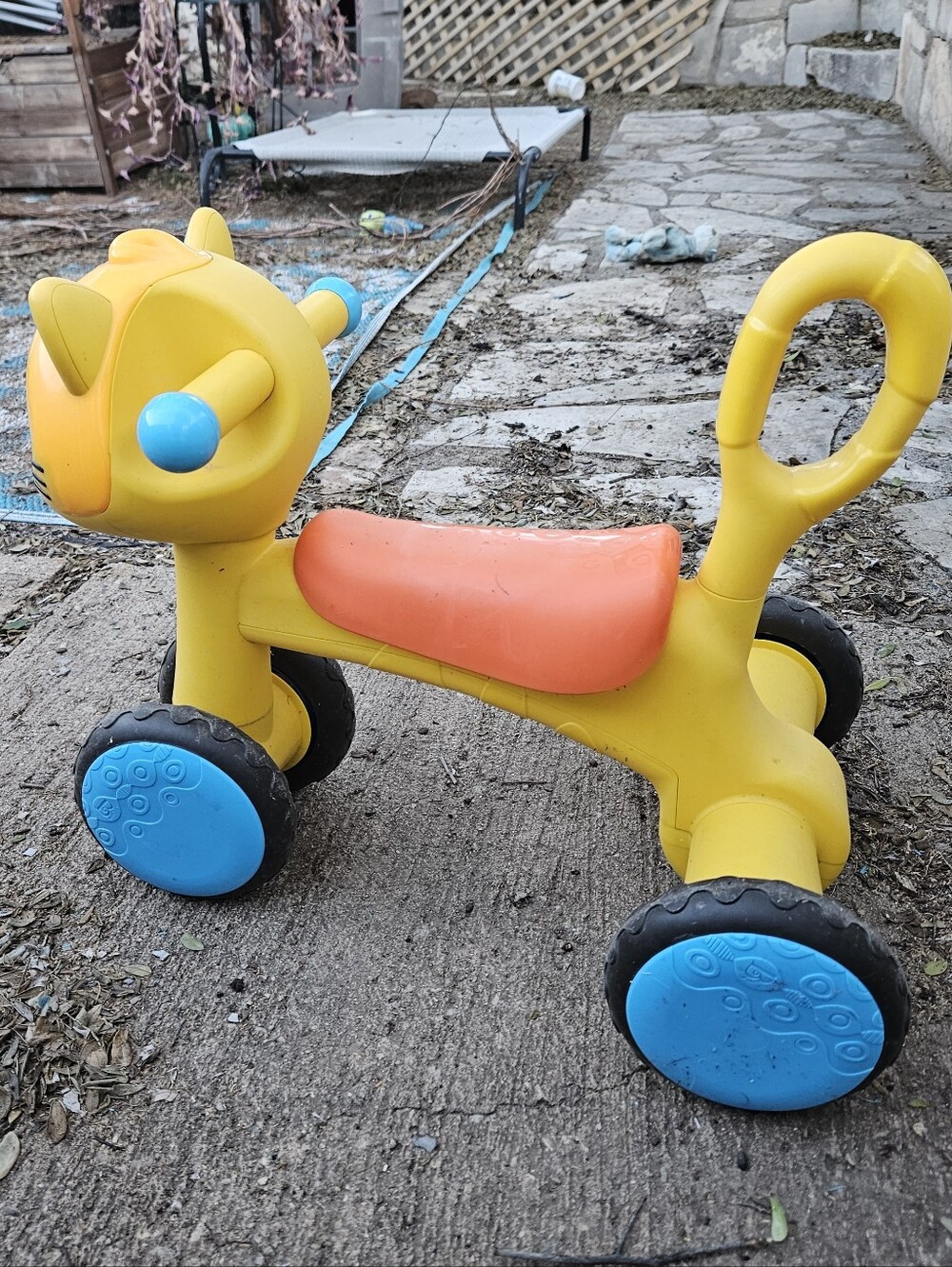 Yellow and Orange Toddler Ride-On Bike - Kids Toys